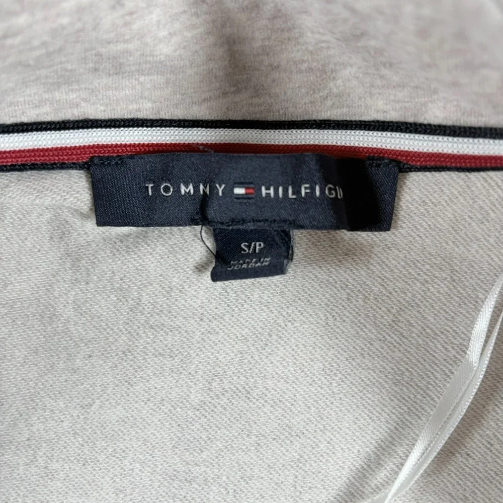 Tommy Hilfiger Womens Military Jacket Medium Double Breasted Knit Coat